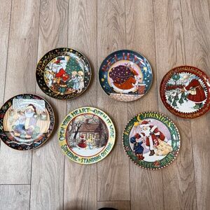 Mary Engelbreit circa 1994 plate collection set of 6